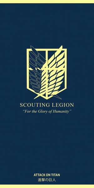 Elegant Attack on Titan Emblems for Your Mobile Wallpaper