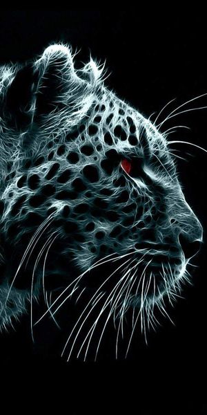 Dark Leopard and Woman Wallpaper - A Striking Mobile Background