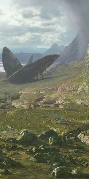 Phone wallpaper: Landscape, Planets, Sci Fi free download