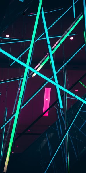 Phone wallpaper: Lasers, Miscellaneous, Miscellanea, Motley, Installation, Multicolored, Neon free d
