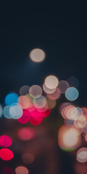 Abstract Multicolored Bokeh Wallpaper for Mobile Devices