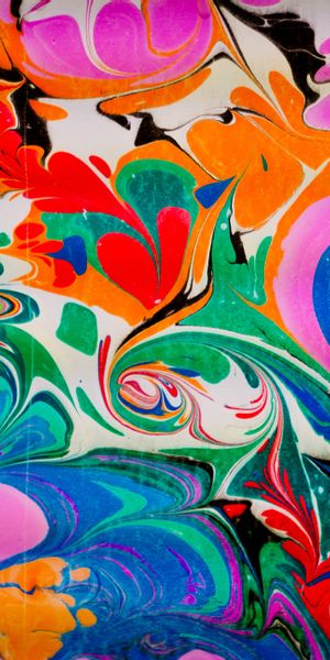 Vibrant Multicolored Abstract Liquid Pattern Wallpaper