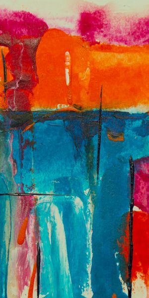 Phone wallpaper: Spots, Paint, Motley, Multicolored, Canvas, Abstract, Stains free download