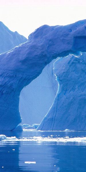 Majestic Iceberg Arch in a Stunning Glacier Landscape