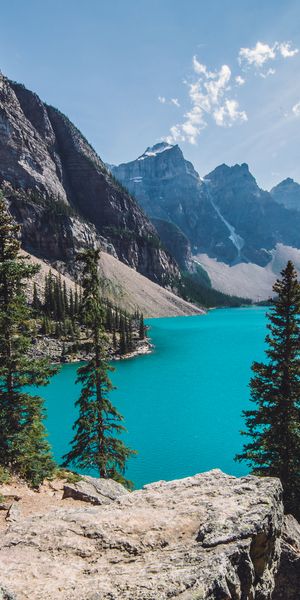 4k Mountain Lake Surrounded by Lush Nature