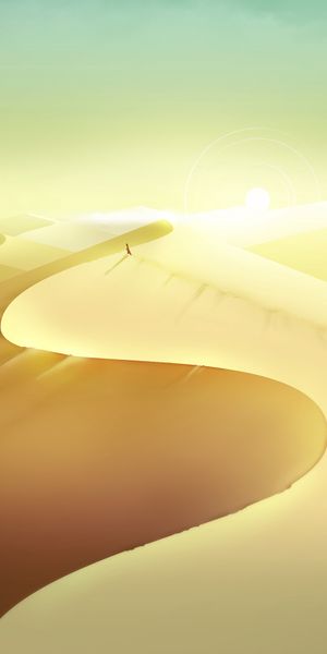 Beautiful Desert Sunset with Flowing Sand Dunes