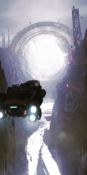 Phone wallpaper: Portal, That's Incredible, Fiction, Art, Spaceship free download