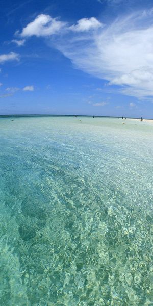 Phone wallpaper: Shore, Bank, Sand, Bay, Water, Sky, Nature, Transparent, Beach free download