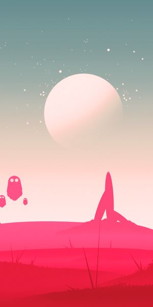 Phone wallpaper: Bringing, Reduction, Art, Moon free download