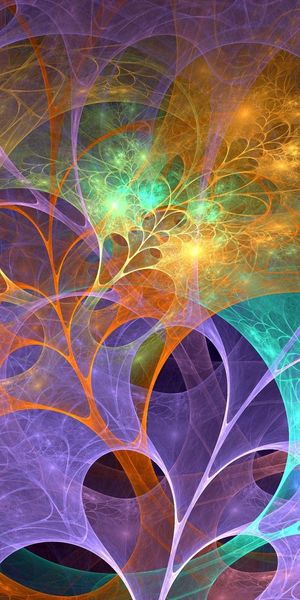 Vibrant Multicolored Abstract Smoke Lines Phone Wallpaper for Unique Aesthetics
