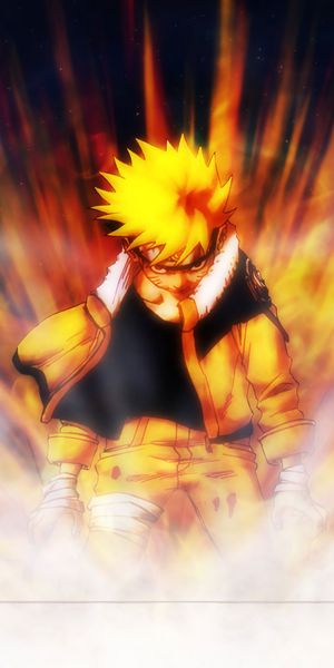 Vibrant Naruto Uzumaki in Action - Perfect Phone Wallpaper