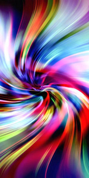 Multicolored Abstract Wallpaper: Iridescent Swirls in HD for Your Space