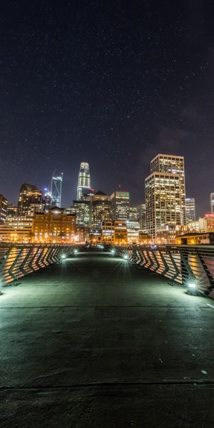 Captivating San Francisco Nightscape: 4K Phone Wallpaper of the City