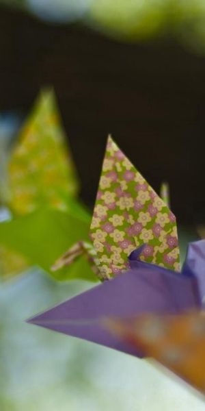 Phone wallpaper: Paper Figurines, Miscellanea, Miscellaneous, Multicolored, Motley, Origami free dow
