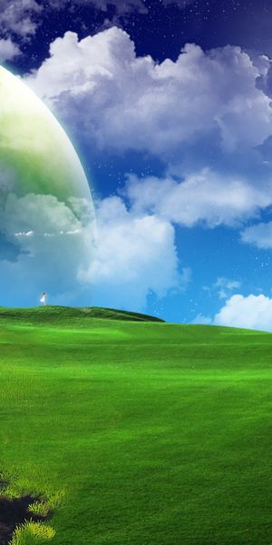 Enchanting Nature Phone Wallpaper Featuring Cosmic Landscapes and Serenity