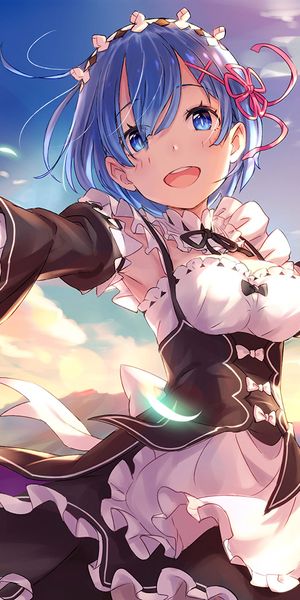 Enchanting Rem from Re:Zero - Perfect Phone Wallpaper