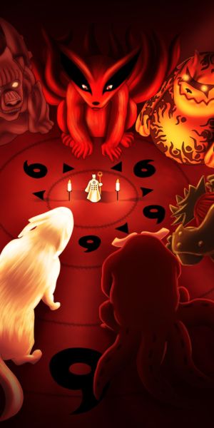 Sage of Six Paths and Kurama: A Dynamic Naruto Anime Scene