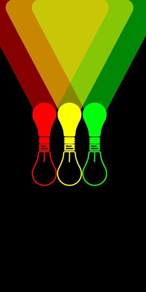 Vibrant Multicolored Lamps Minimalist Wallpaper