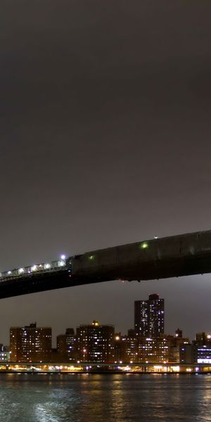 Phone wallpaper: Brooklyn Bridge, New York, Manhattan, Cities, Man Made free download