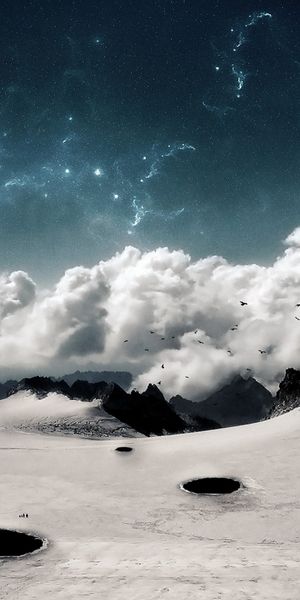 Phone wallpaper: Snow, Photography, Stars, Artistic, Landscape free download