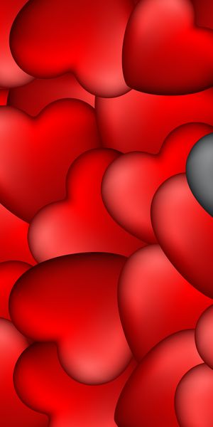 Vibrant Red Hearts Background for Romantic Lovers