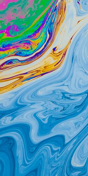 Phone wallpaper: Motley, Divorces, Multicolored, Paint, Liquid, Abstract, Fluid Art free download