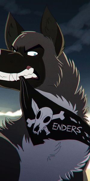 Phone wallpaper: Opinion, To Fall, Mouth, Sight, Fangs, Art, Wolf free download