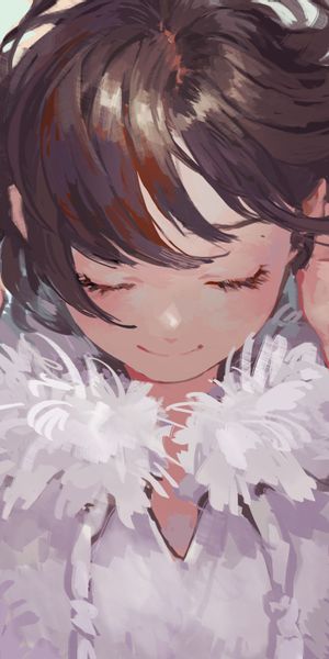 Charming Anime Girl with a Smile