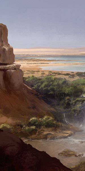 Phone wallpaper: Assassin's Creed, Landscape, Video Game, Concept Art, Assassin's Creed Or