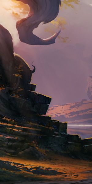 Phone wallpaper: Tower, Building, Ruins, Ruin, Art free download