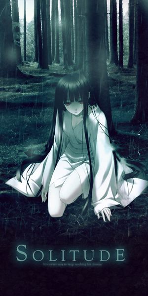 Phone wallpaper: Girl, Forest, Anime free download