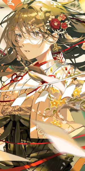 Phone wallpaper: Anime, Girl, Black Hair, Grey Eyes free download