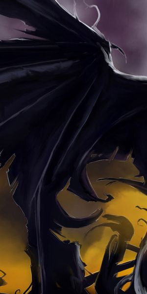 Epic Dark Batman Mobile Wallpaper from DC Comics