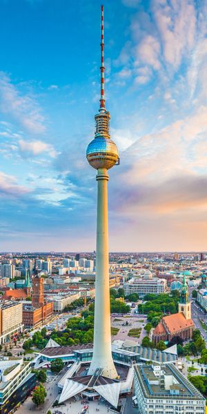 Beautiful Berlin Skyline Wallpaper with Iconic TV Tower
