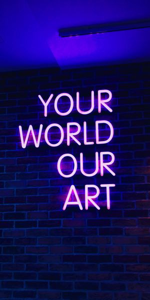 Phone wallpaper: Illumination, Neon, Backlight, Words, Phrase, Art free download