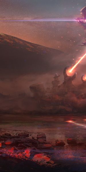 Breathtaking 4K Sci-Fi Landscape Wallpaper for Your Phone