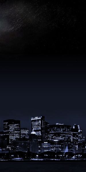 Chicago Cityscape at Night - Elegant Mobile Wallpaper