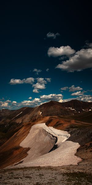 Mountain Landscape Under a Cloudy Sky