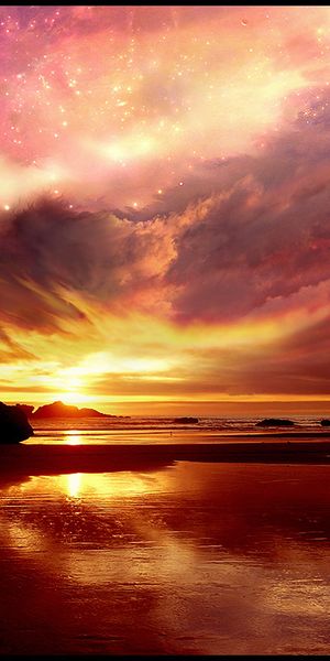 High-Quality iPhone Wallpaper: Breathtaking Sunset Over Earth