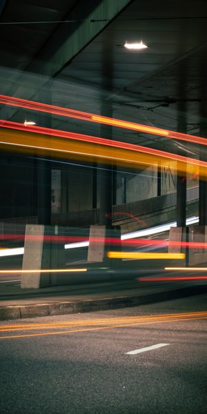 Trendy Long Exposure of Traffic Lights for Phone Wallpaper