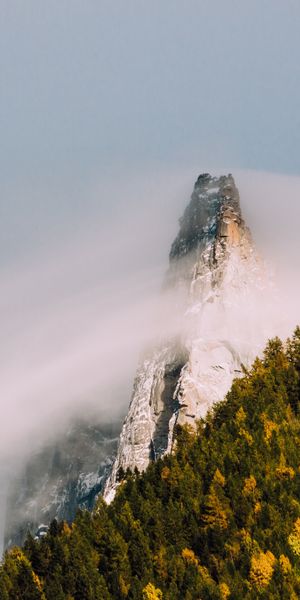 Phone wallpaper: Nature, Peak, Fog, Earth free download