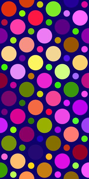Colorful Motif: Multicolored Circle Phone Wallpaper for a Lively Look