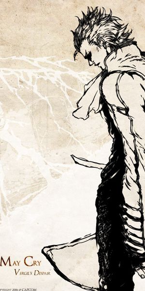 Awesome Devil May Cry Character Artwork for Mobile Wallpaper