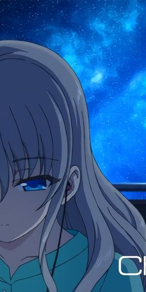 Nao Tomori from Charlotte - Stunning Anime Wallpaper with Blue Eyes
