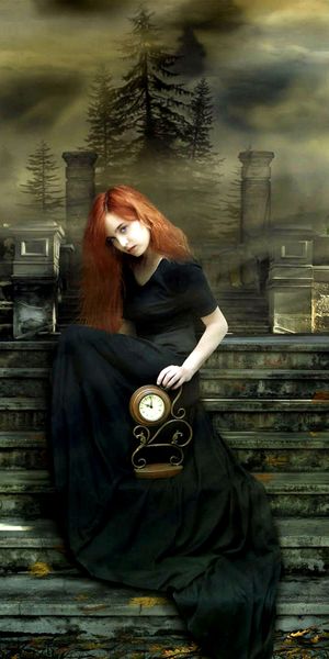 Gothic iPhone Background: Dark Elegance with Enigmatic Charm