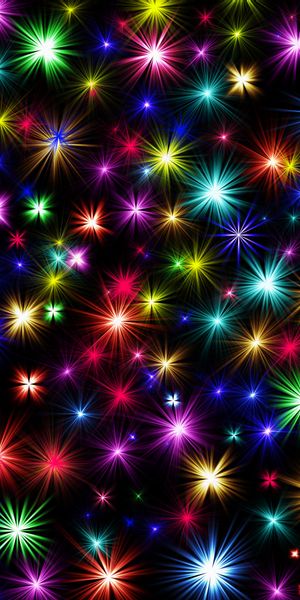 Multicolored Fireworks Wallpaper for Your Mobile