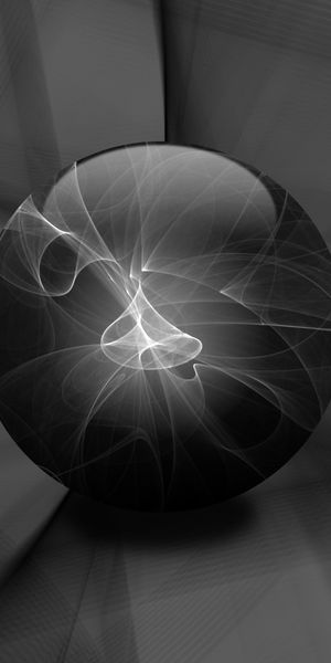 Awesome Abstract Dark CGI Ball Wallpaper