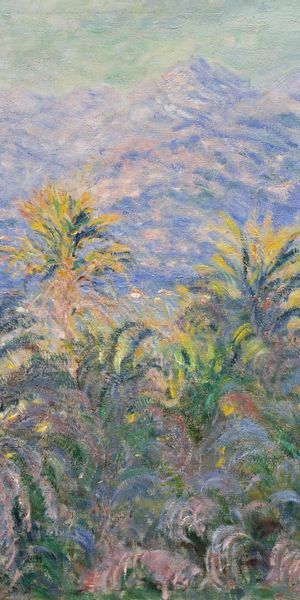Bordighera Palm Trees Wallpaper - Claude Monet Impressionism in HD