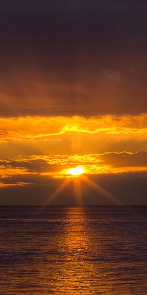 Phone wallpaper: Sunset, Ocean, Earth free download