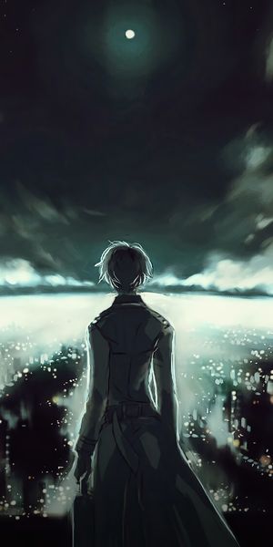 Haise Sasaki Staring at the Night Sky in Tokyo Ghoul:re
